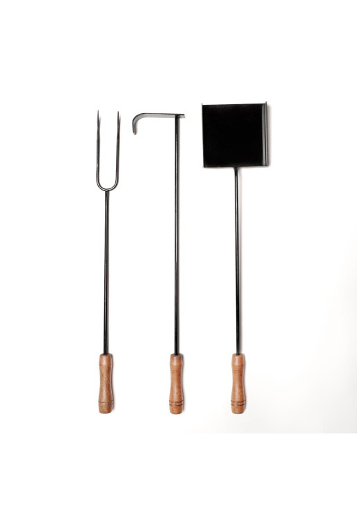 Set Parrilla Con Brasero Atizador Y Pala