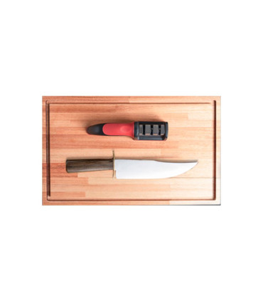 Tabla Gourmet M Eucalipto Cuchilla Rambo Afilador