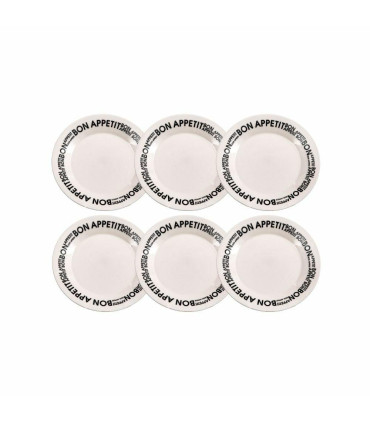 Bon Appetit - Set X 6 Platos Postre 18 Cm Oxford