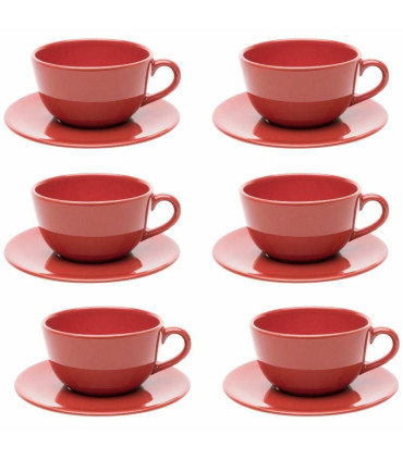 Unni Red - Tazas De Te X 6 220 Cc C/plato Oxford