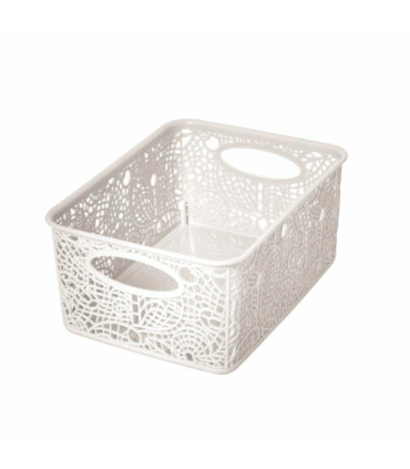 Canasto Organizador - 25 X 18 X 10.5 Cm - Flores