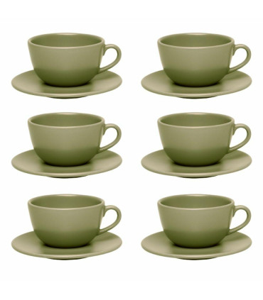 Unni Oliva - Set X 6 Tazas De Te Con Plato 220 Cc Oxford