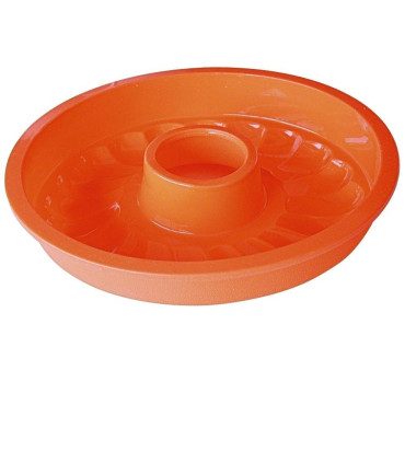 Molde Savarin De Silicona 26 Cm Naranja