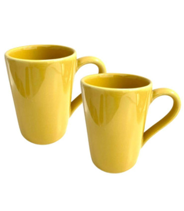 Set X2 Jarros Mug 230 Cc Amarillo - Oxford