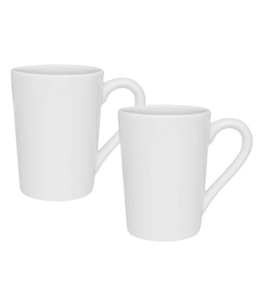 Set X2 Jarros Mug 230 Cc Blanco - Oxford