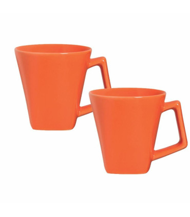 Mini Quartier - Set X 2 Jarros Mug 220 Cc Naranja Oxford