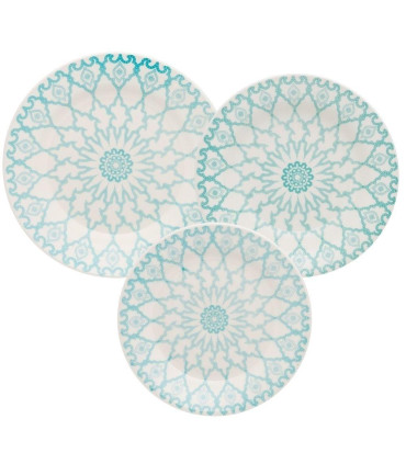 Mandala - Juego De Vajilla X 12 Piezas Oxford