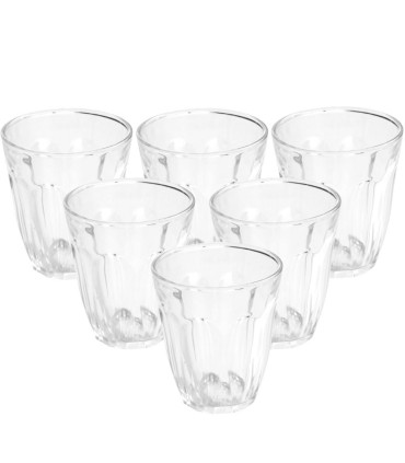 Set X 6 Vasos Cafe/soda Vidrio 100 Cc