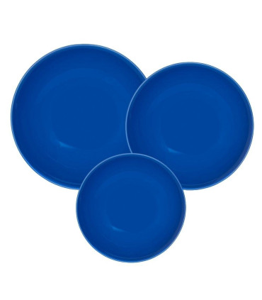 Unni Blue - Juego De Vajilla X 12 Piezas Oxford
