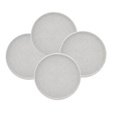 Baunilha - Set X 4 Platos Postre 22 Cm Satinada Oxford