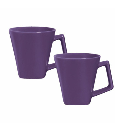 Mini Quartier - Set X 2 Jarros Mug 220 Cc Violeta Oxford