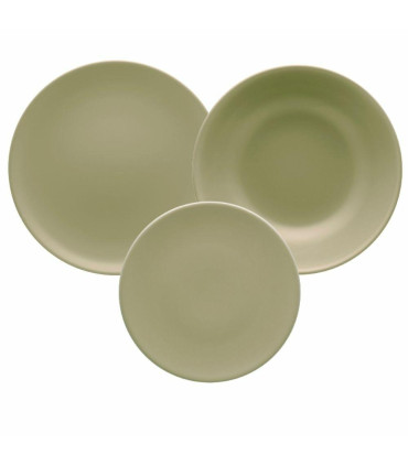 Unni Oliva - Juego De Vajilla X 12 Piezas Oxford