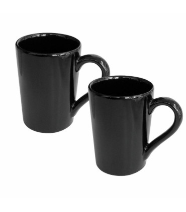 Jarro Mug - Set X 2 Tazas 230 Cc Negros Oxford