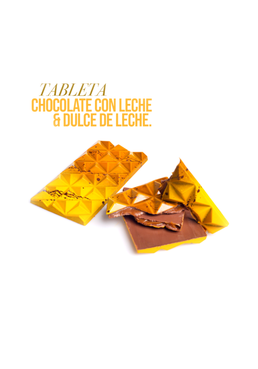 Tableta De Dulce De Leche Con Chocolate Leche