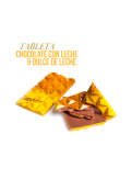 Tableta De Dulce De Leche Con Chocolate Leche