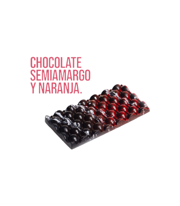 Tableta Naranja Con Chocolate Negro