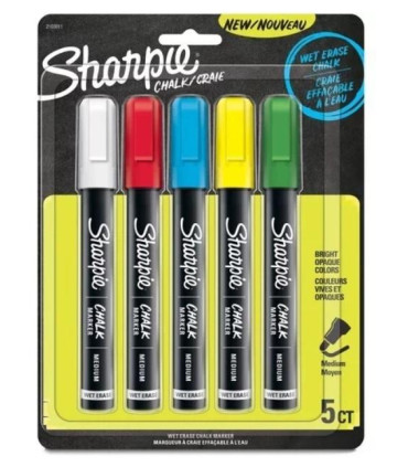 Marcador Sharpie Chalk X5