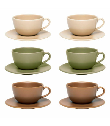 Juego De Vajillas - Unni Mix - Set X 6 Tazas De Te Con Plato 220 Cc Oxford
