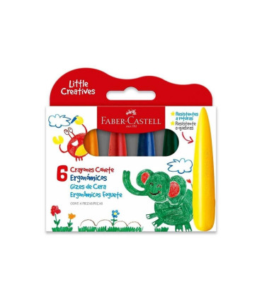 Crayones Faber Castell Ergonomicos Cohete X6