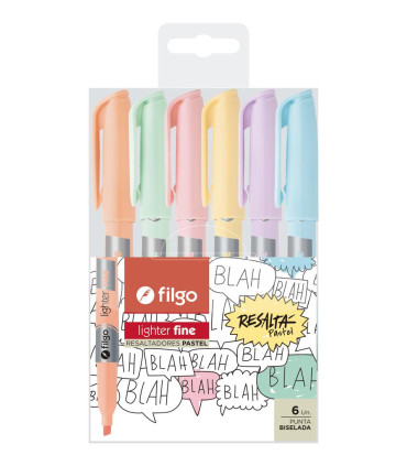 Resaltador Filgo Fino Pastel X6