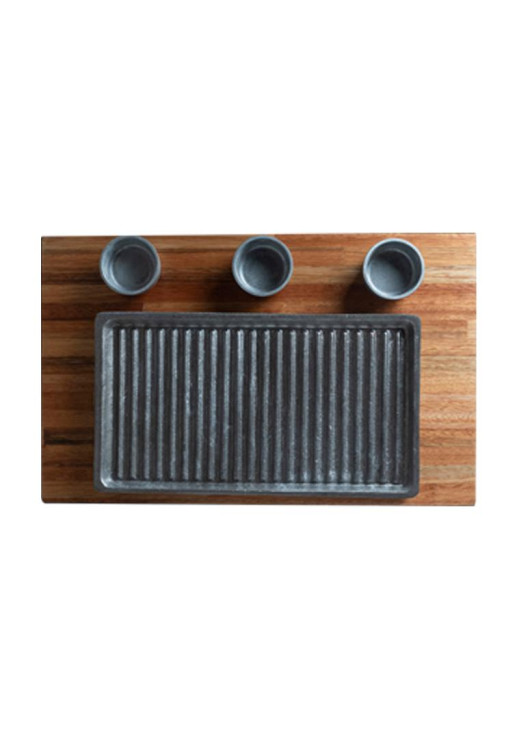 Tabla Gourmet M + Parrilla + Dips