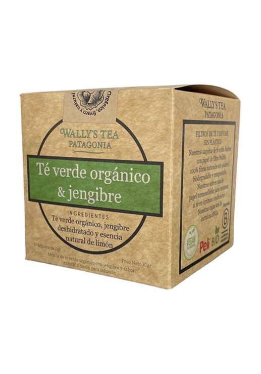 Té Verde Orgánico Y Jengibre Wally`s