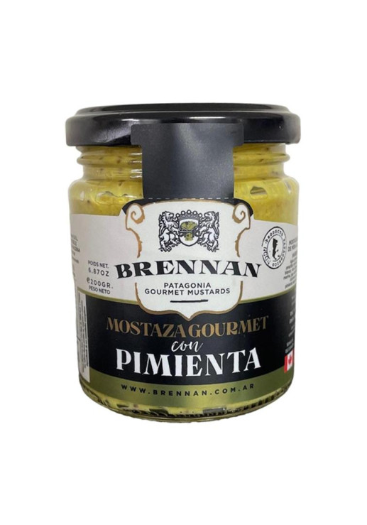 Mostaza Gourmet Con Pimienta X 200 Gr Brennan