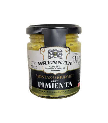 Mostaza Gourmet Con Pimienta X 200 Gr Brennan