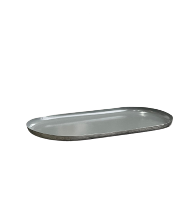 Bandeja Jaipur Grey Silver - Grande