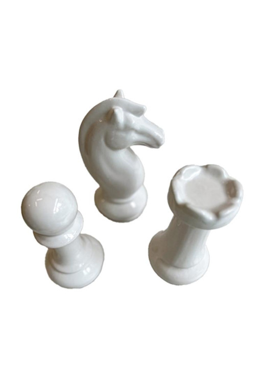 Pieza De Ajedrez Caballo De Cerámica