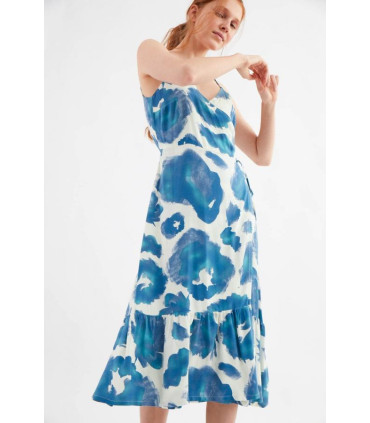Vestido Hibisco Azul