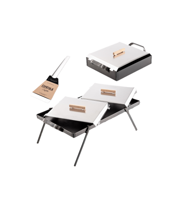 Planchetta 2 Hornallas +1 Hornalla +tapa +espátula +patas