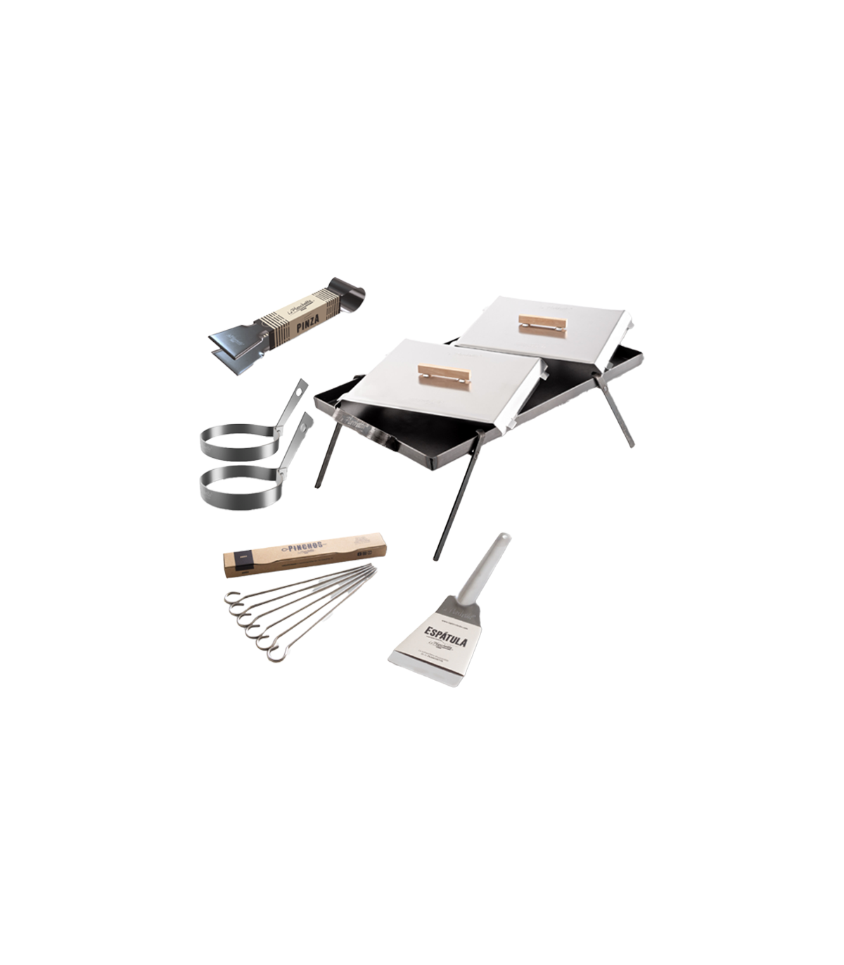 Planchetta + Tapas + Patas + Espátula + Pinchos+pinza+moldes