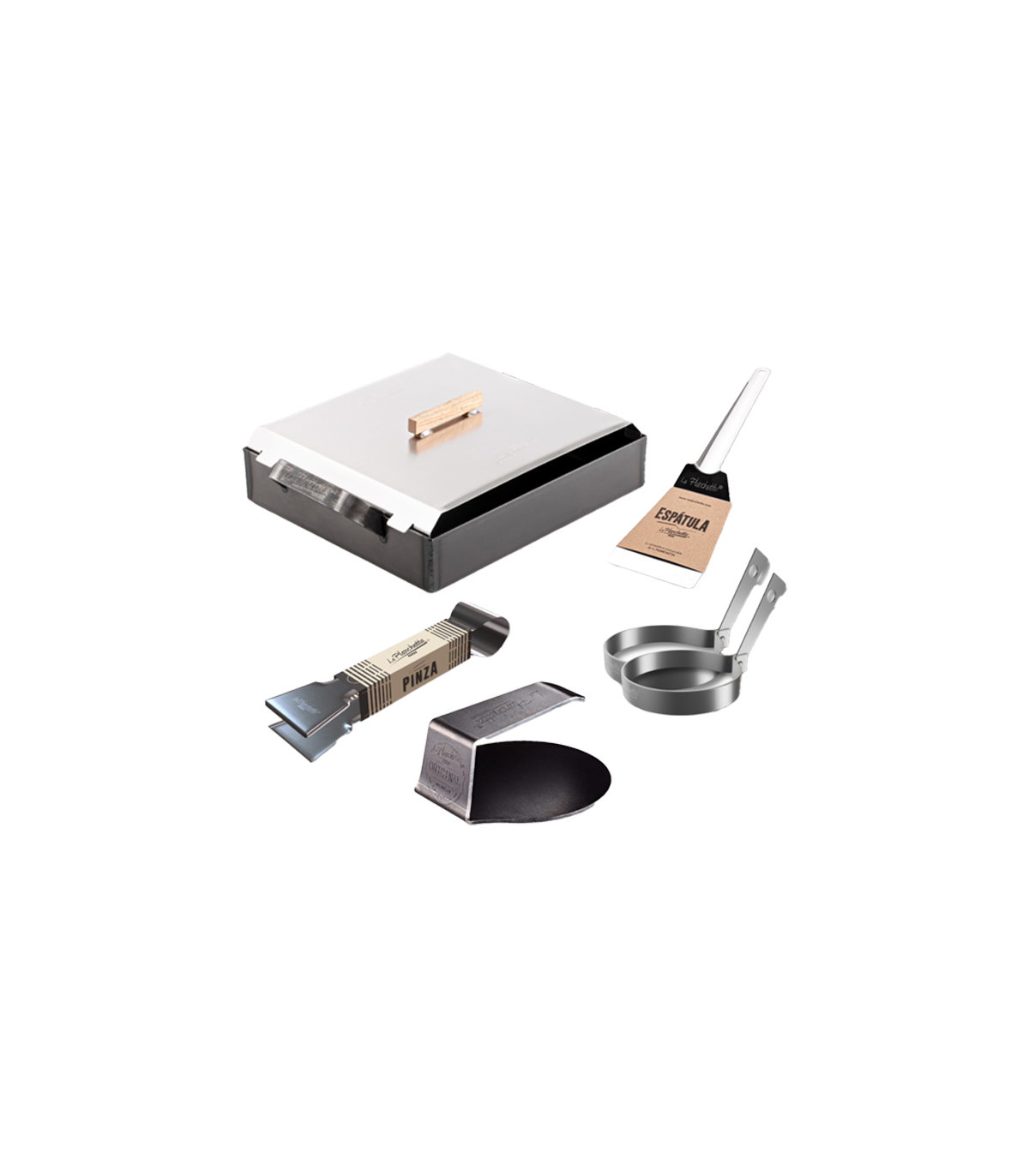 Plancheta 1h + Espátula + Pinza + Moldes + Smasher De Regalo