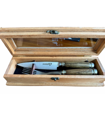 Set Cuchillo Y Tenedor Asado