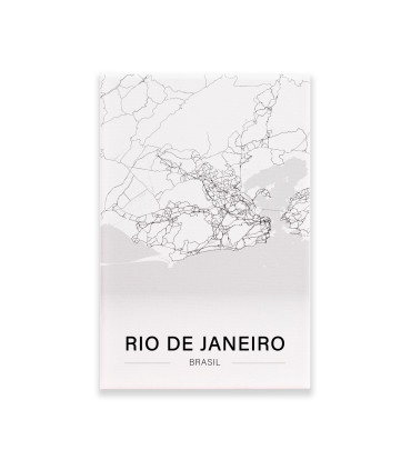 Cuadro Decorativo - Mapa Rio De Janeiro