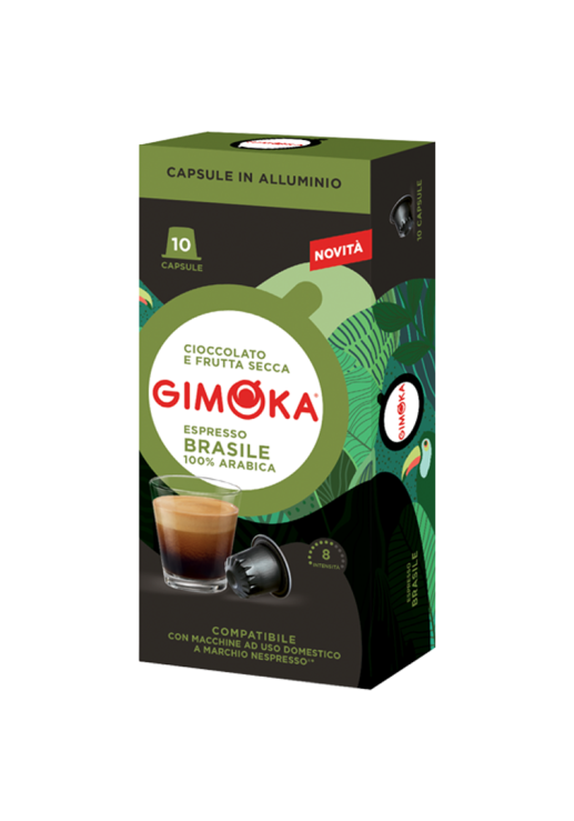 Cápsulas Café Brasile X 10 Nespresso Compatible Aluminio