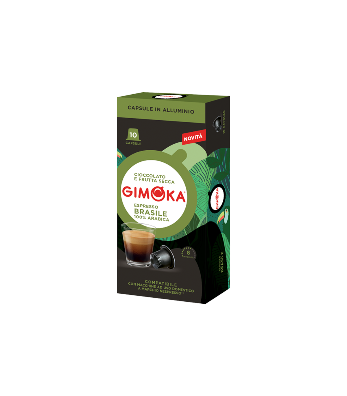 Cápsulas Café Brasile X 10 Nespresso Compatible Aluminio