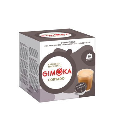Cápsulas Café cortado X16 Dolce Gusto Compatible Gimoka