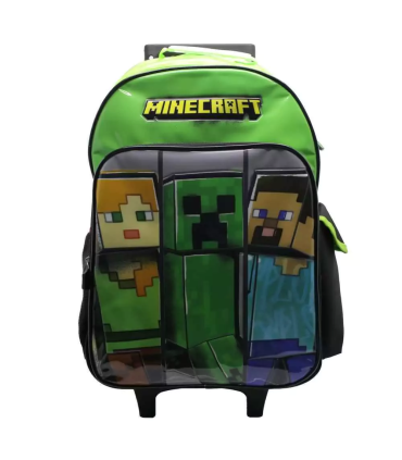 Mochila Minecraft Con Carro 18"