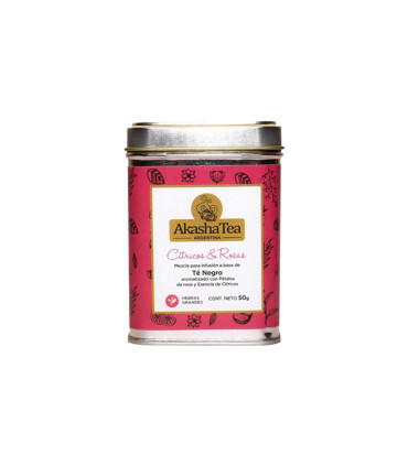 Lata De Té Citricos Y Rosas