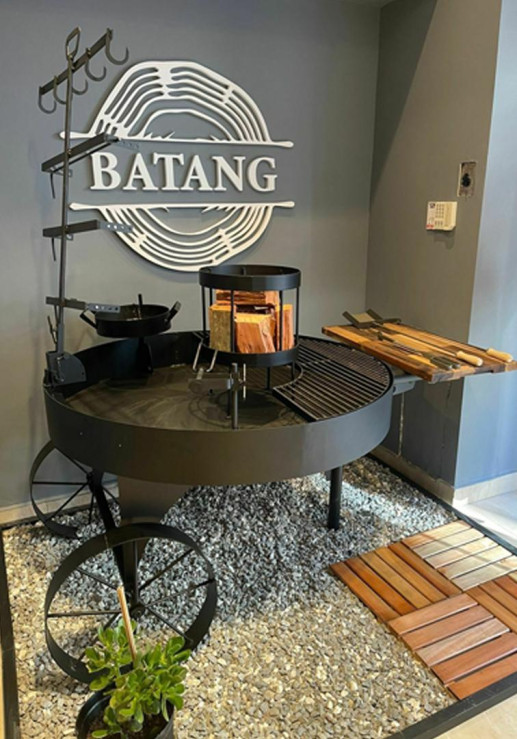 Fogonero Premium 120 Cm Con Parrilla Disco