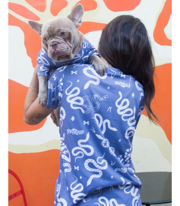 Pijama Snake Humano Azul Aero