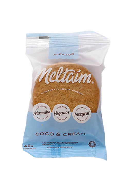 Alfajor Vegano De Coco & Cream