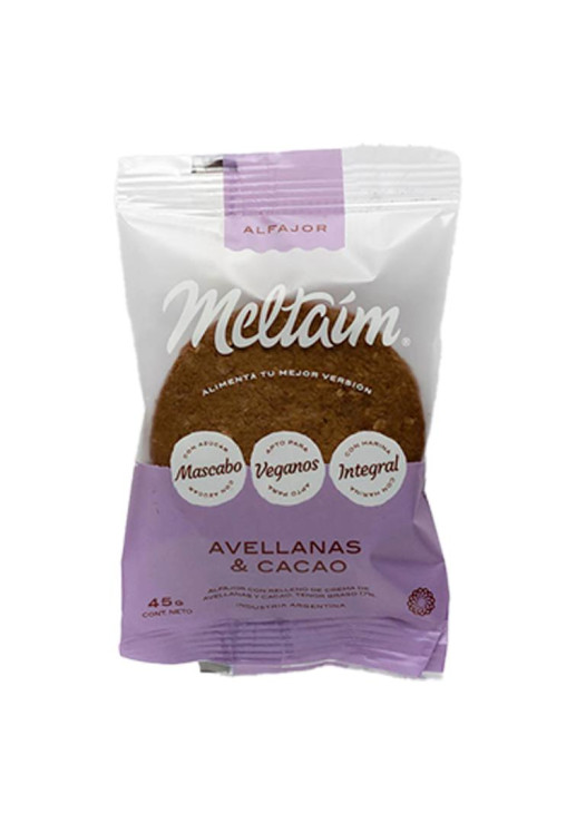 Alfajor Vegano De Cacao & Avellanas