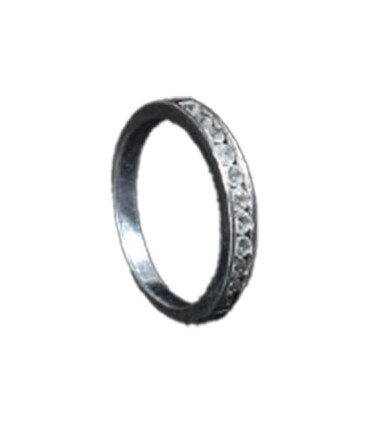 Anillo Medio Sinfín Con Circonias