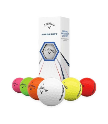 Pelotas Golf Callaway Supersoft - Tubo X 3