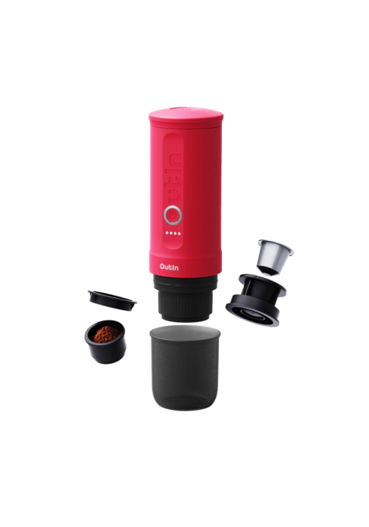 Máquina De Espresso Portátil Nano (rojo Carmesí)