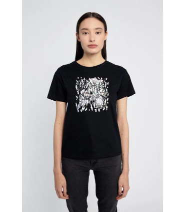 Remera Foil Milos Negro