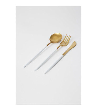 Set De Cubiertos Copenhague Blanco